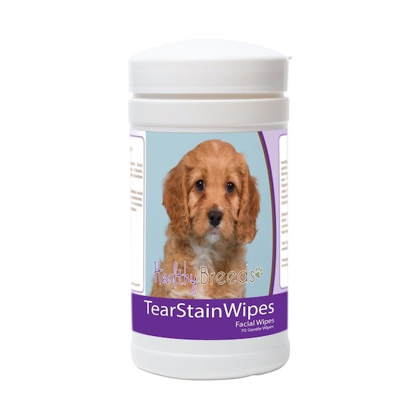 Healthy Breeds Cavapoo Tear Stain Wipes - 70 Count, 70PK 840235177951 - main